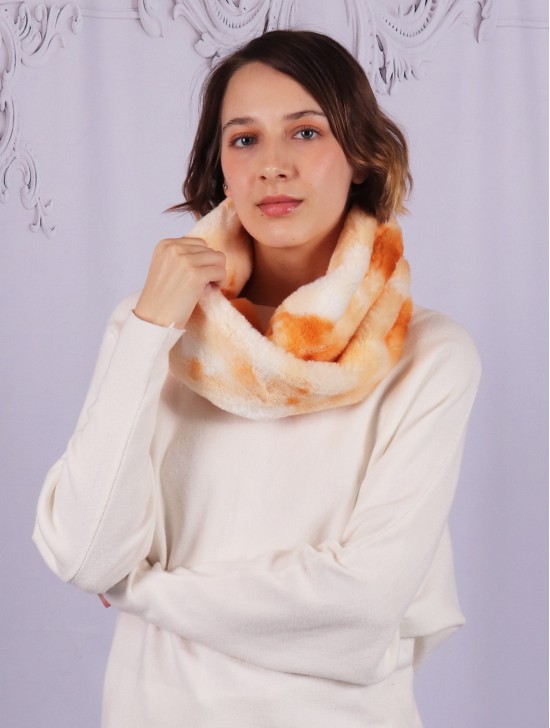 Tie Dye Fashion Plush Loop Premium Scarf